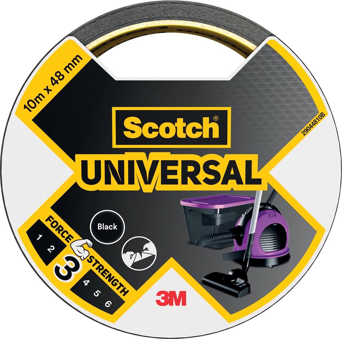 Scotch ducttape Universal zwart 48 mm x 10 m