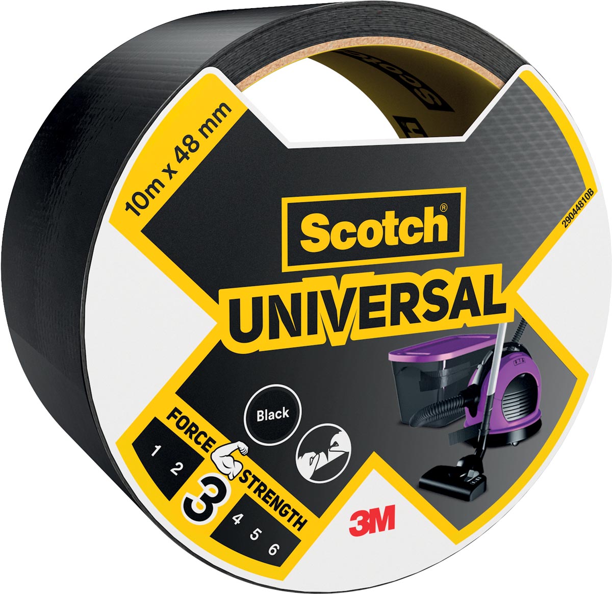 Scotch ducttape Universal zwart 48 mm x 10 m