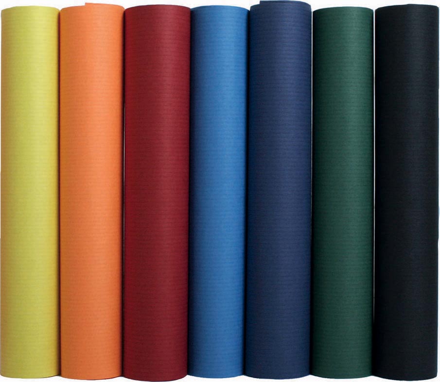 Clairefontaine inpakpapier kraftpapier geassorteerde felle kleuren 50 rollen 300 x 70 cm