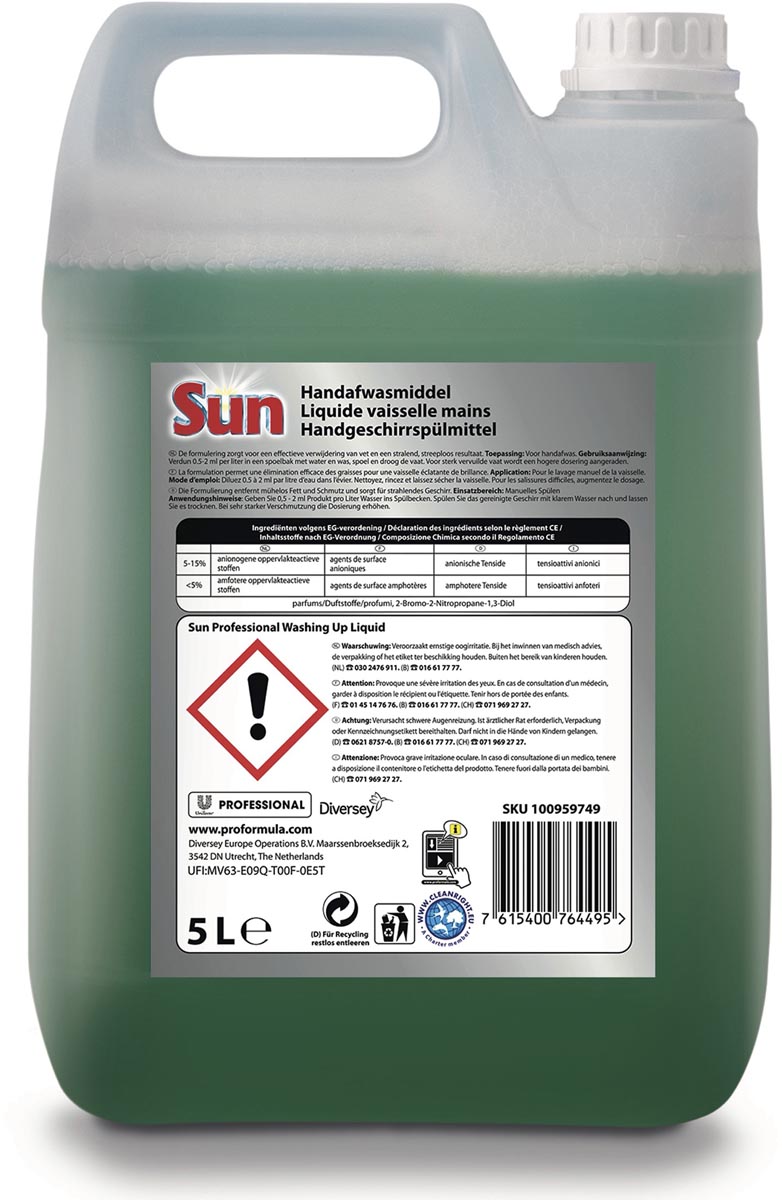 Sun Pro Formula handafwasmiddel citroengeur 5 liter