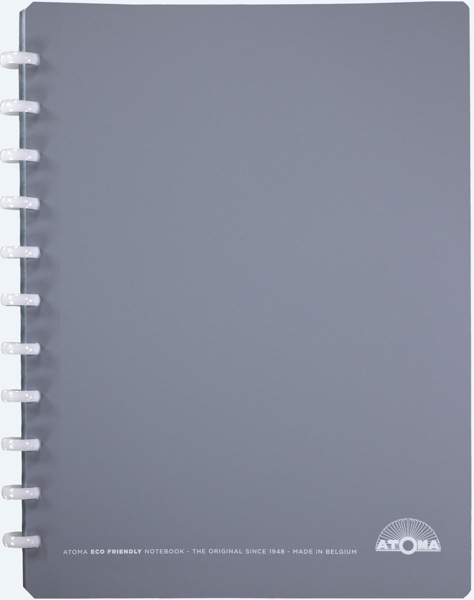Atoma Eco  schrift, ft A4 +, 120 bladzijden, gelijnd, met 6 tabbladen en 5 showtassen, assorti