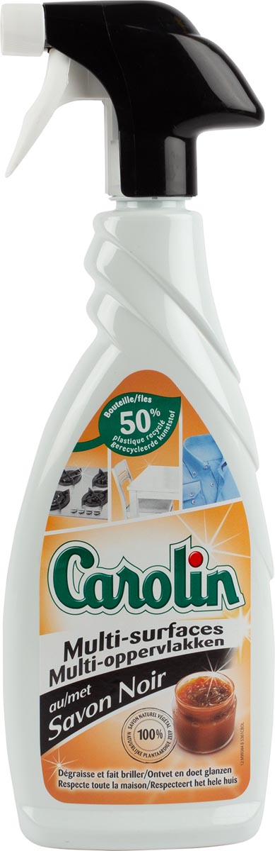 Carolin ontvetter spray met zwarte zeep beige 650 ml
