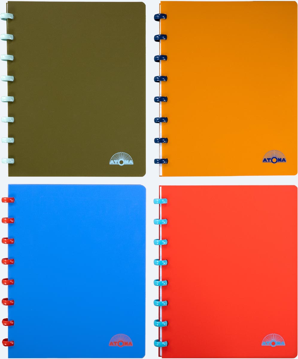 Atoma Nature schrift, ft A5, 144 bladzijden, gelijnd, geassorteerde kleuren
