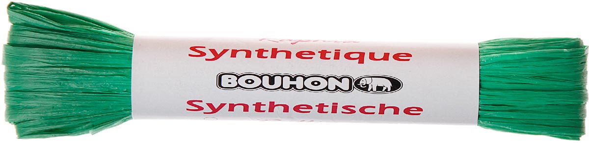 Bouhon raffia synthetisch lichtgroen 10 g knutselmateriaal