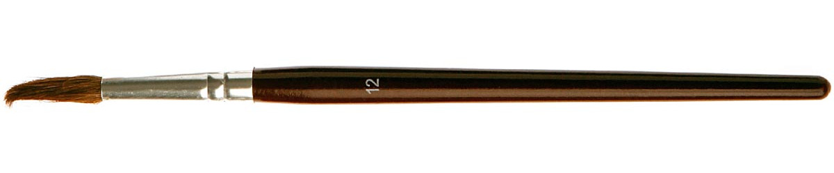 Bouhon Aquarelpenseel nr 12 Ponyhaar Rood 200 mm