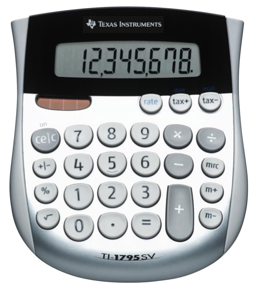 Texas Instruments TI-1795 SV bureaurekenmachine blauw compact formaat