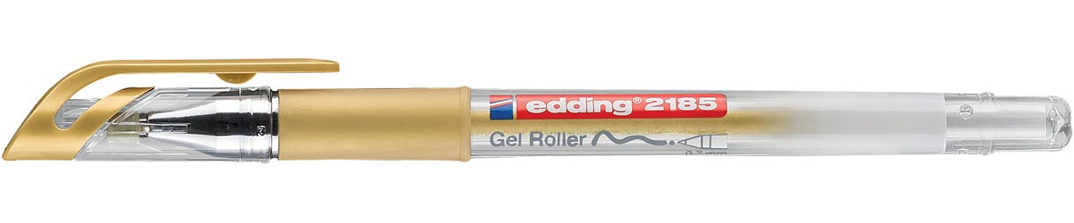 edding gelroller 2185 metaal 0.7 mm punt goud en zilver set van 2