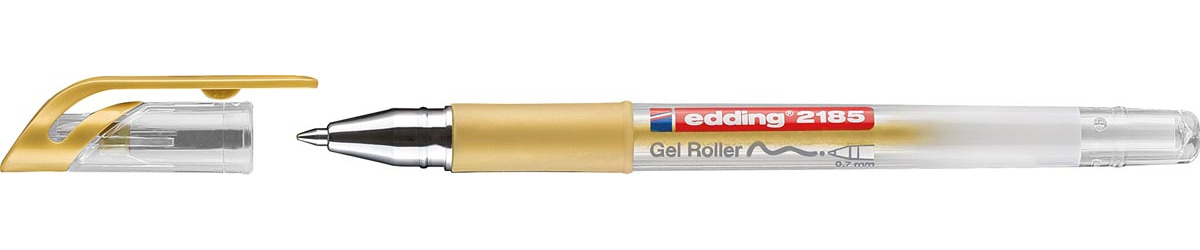 edding gelroller 2185 metaal 0.7 mm punt goud en zilver set van 2