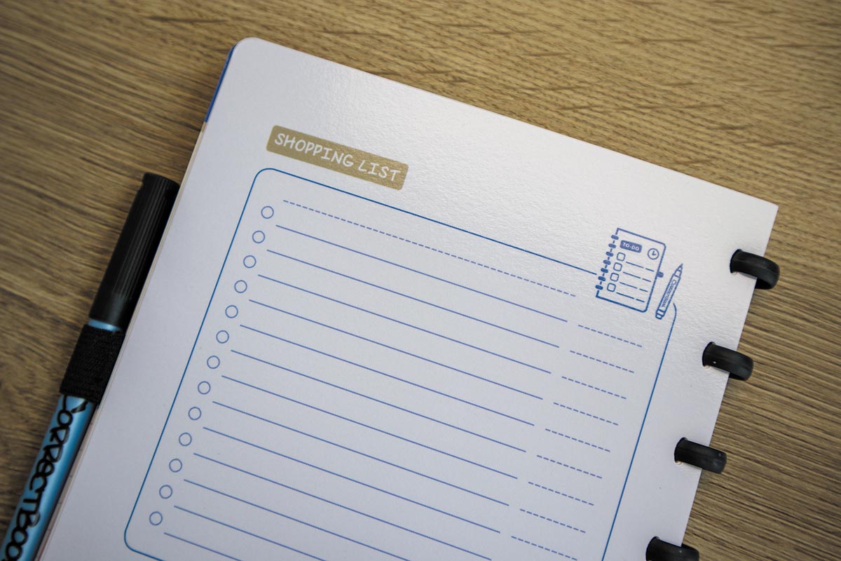 Correctbook Endless Agenda A5 Forest Green uitwisbaar herbruikbaar ecologisch