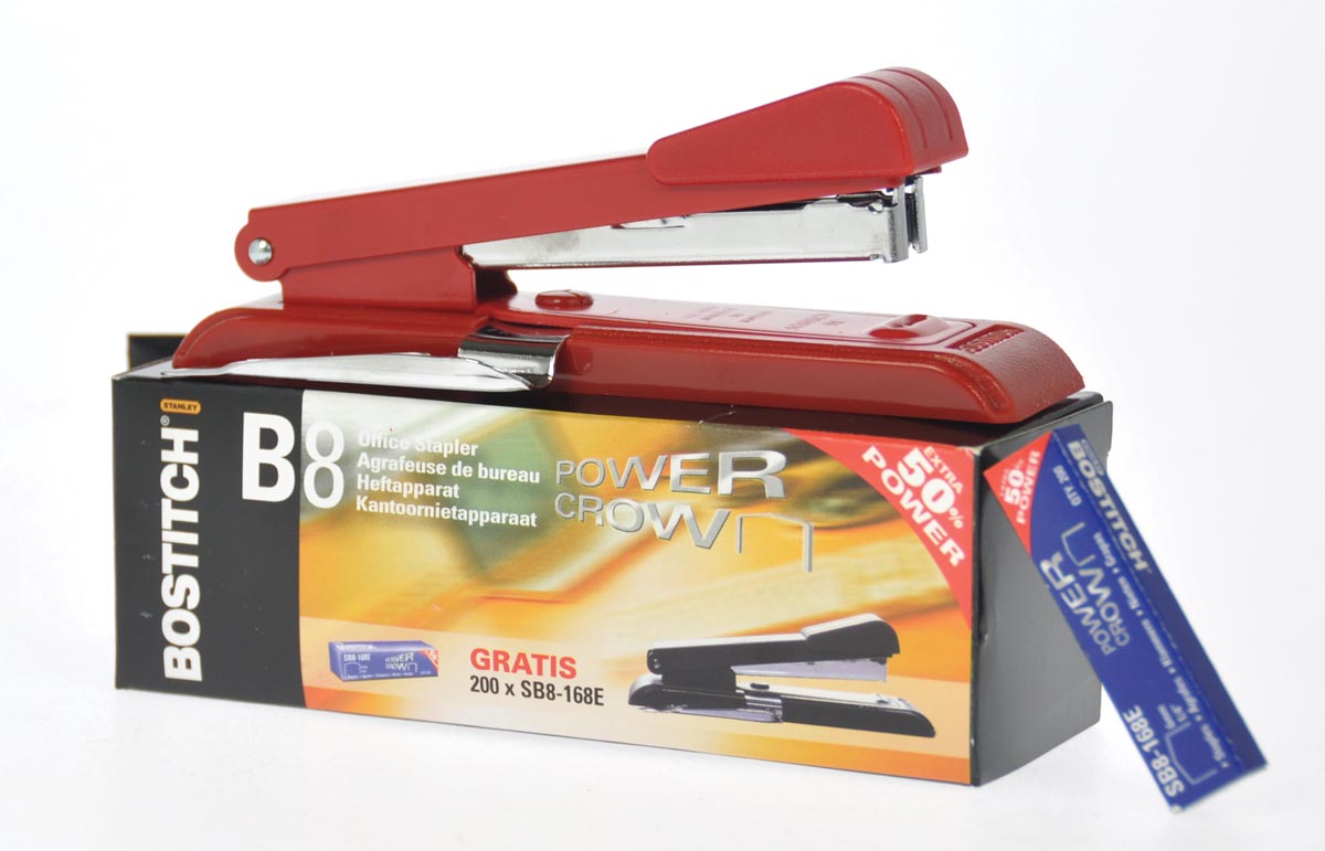 Bostitch B8R nietmachine rood 164x55x52 mm 167 g