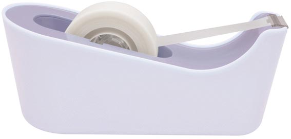 Scotch verzwaarde plakbandafroller met 1 rol Magic Tape lavendelpaars 165x65x77 mm