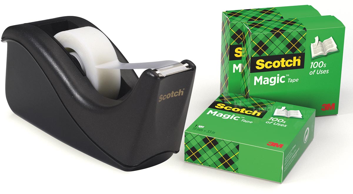 Scotch Plakbandafroller Two Tone zwart 168x106x85 mm 681 g