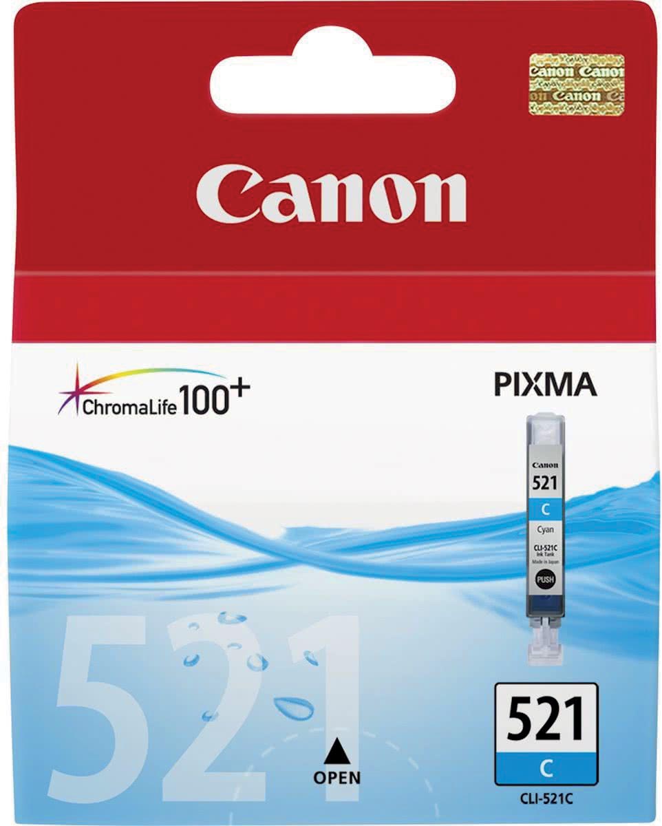 Canon CLI-521C inktcartridge cyaan 448 pagina's OEM 2934B001