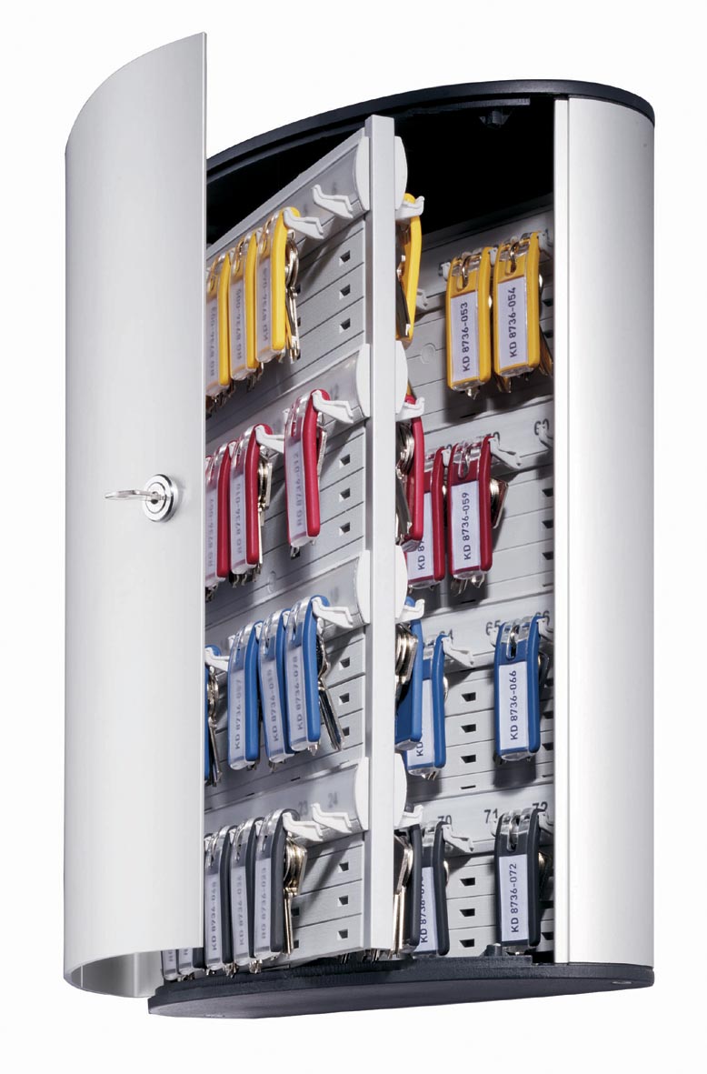 Durable sleutelkast Key Box, voor 72 sleutelhangers, ft 30,2 x 40 x 11,8 cm, grijs
