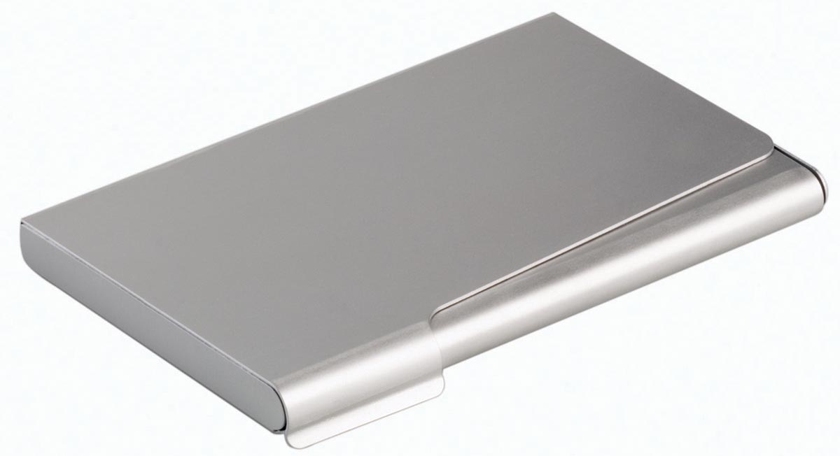Durable Visitekaartenhouder Aluminium Zilver 127 x 67 x 6 mm 20 stuks