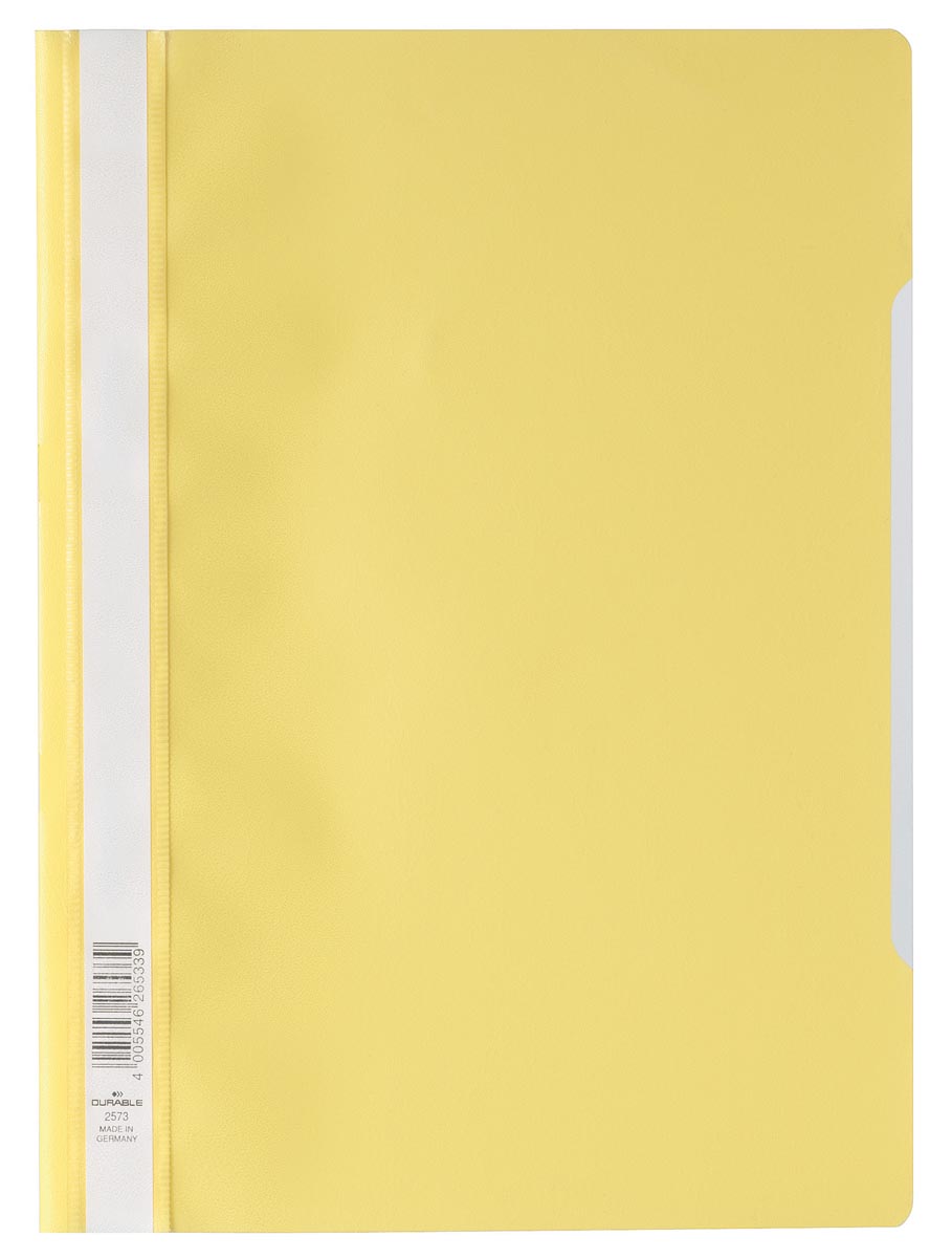 Durable snelhechtmap A4 geel PP ecologisch 26 g