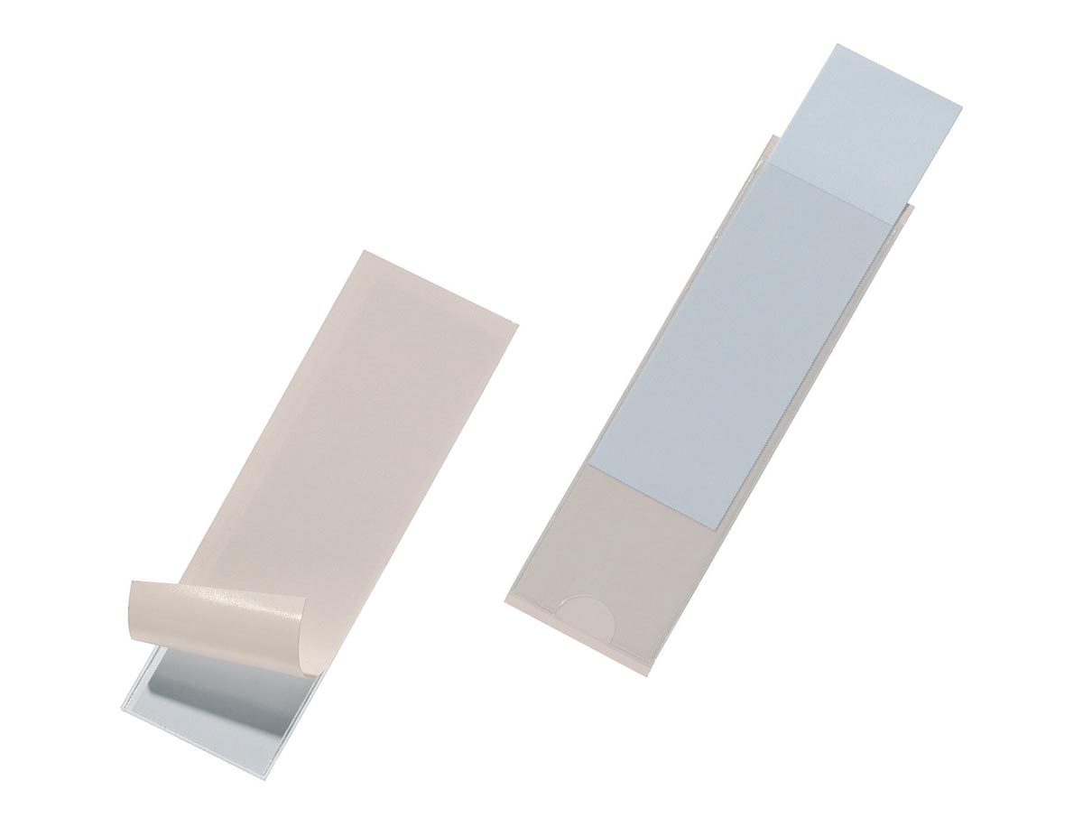 Durable Pocketfix zelfklevend etui transparant 100 x 28 mm binnenafmetingen