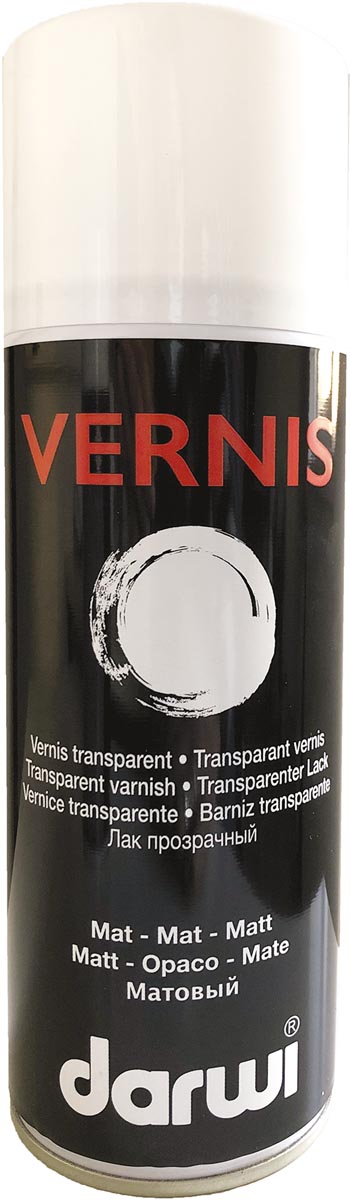 Darwi vernis spuitbus mat 400 ml alcoholbasis