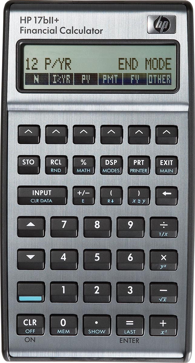 HP financiële rekenmachine 17BII+