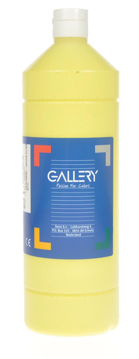 Gallery plakkaatverf 1 l lichtgeel waterbasis ecologisch