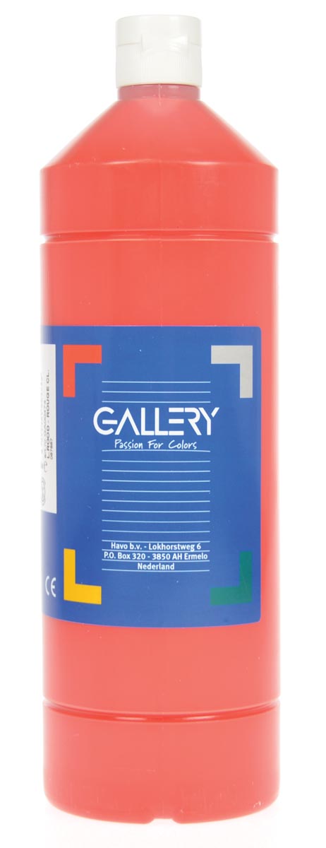 Gallery plakkaatverf lichtrood 1 l waterbasis ecologisch