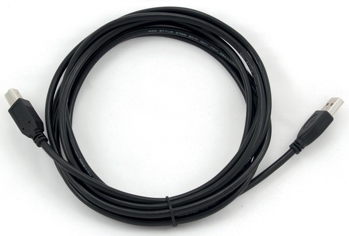 Cablexpert USB 2.0 kabel USB A-stekker naar USB B-stekker zwart 3 meter