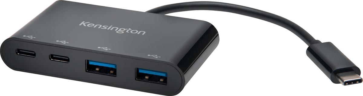 Kensington USB-C Hub 4-poorten Zwart 124 x 85 x 19 mm