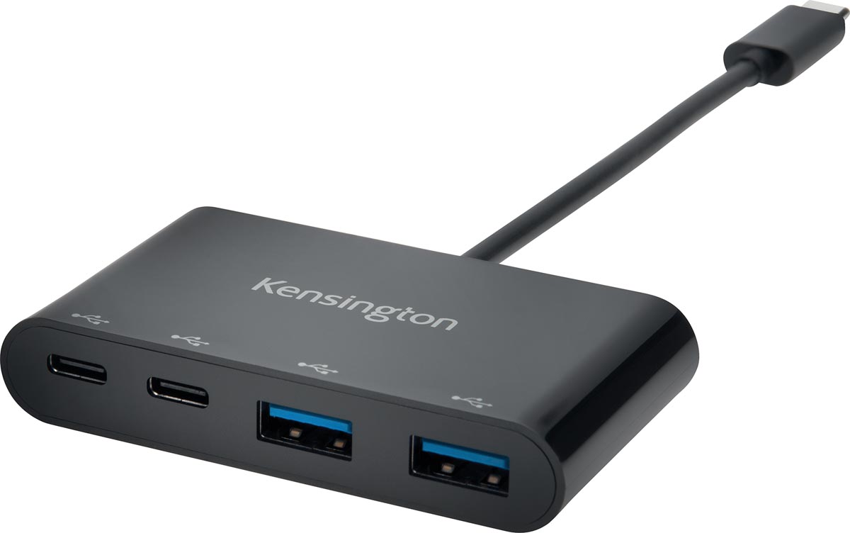 Kensington USB-C Hub 4-poorten Zwart 124 x 85 x 19 mm