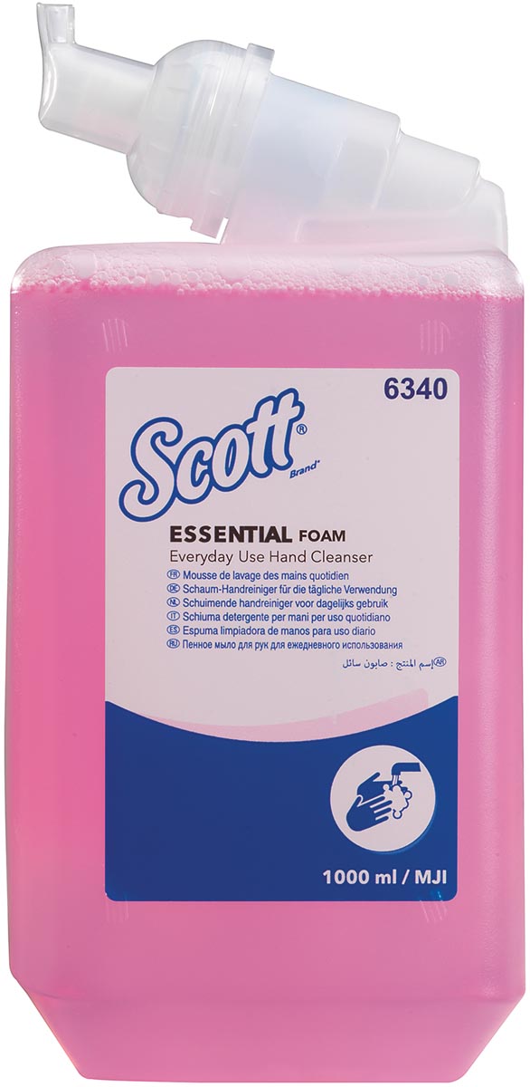 Scott Kleenex handzeep foam roze 1 liter flacon
