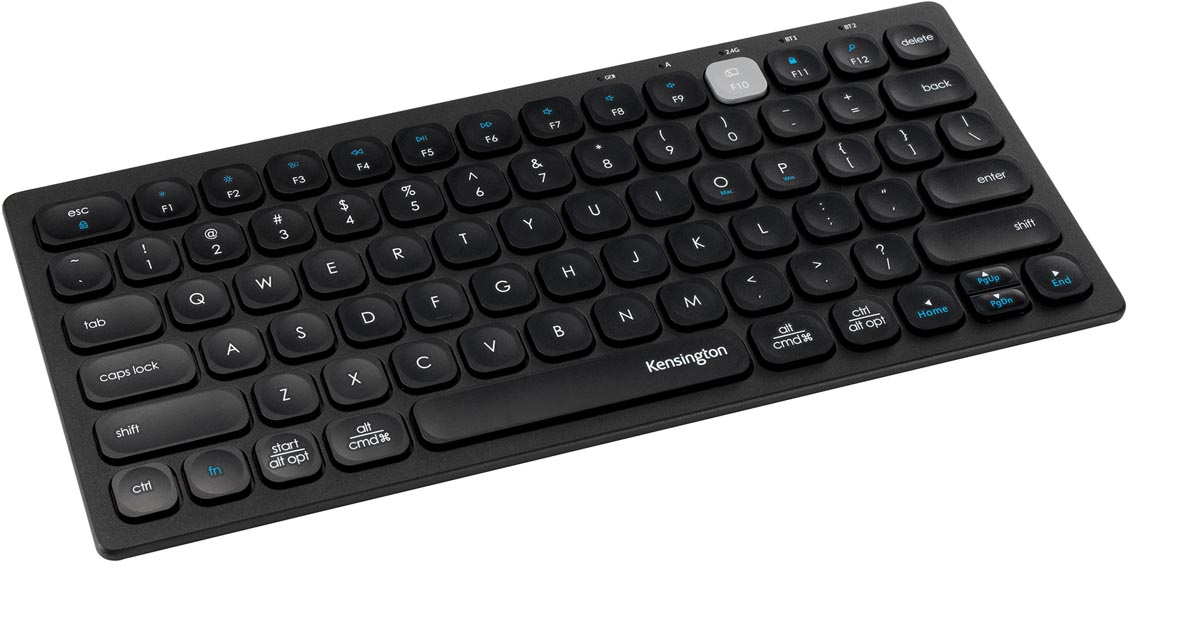 Kensington Dual draadloos compact toetsenbord AZERTY 2,4 GHz Bluetooth 3.0 en 5.0