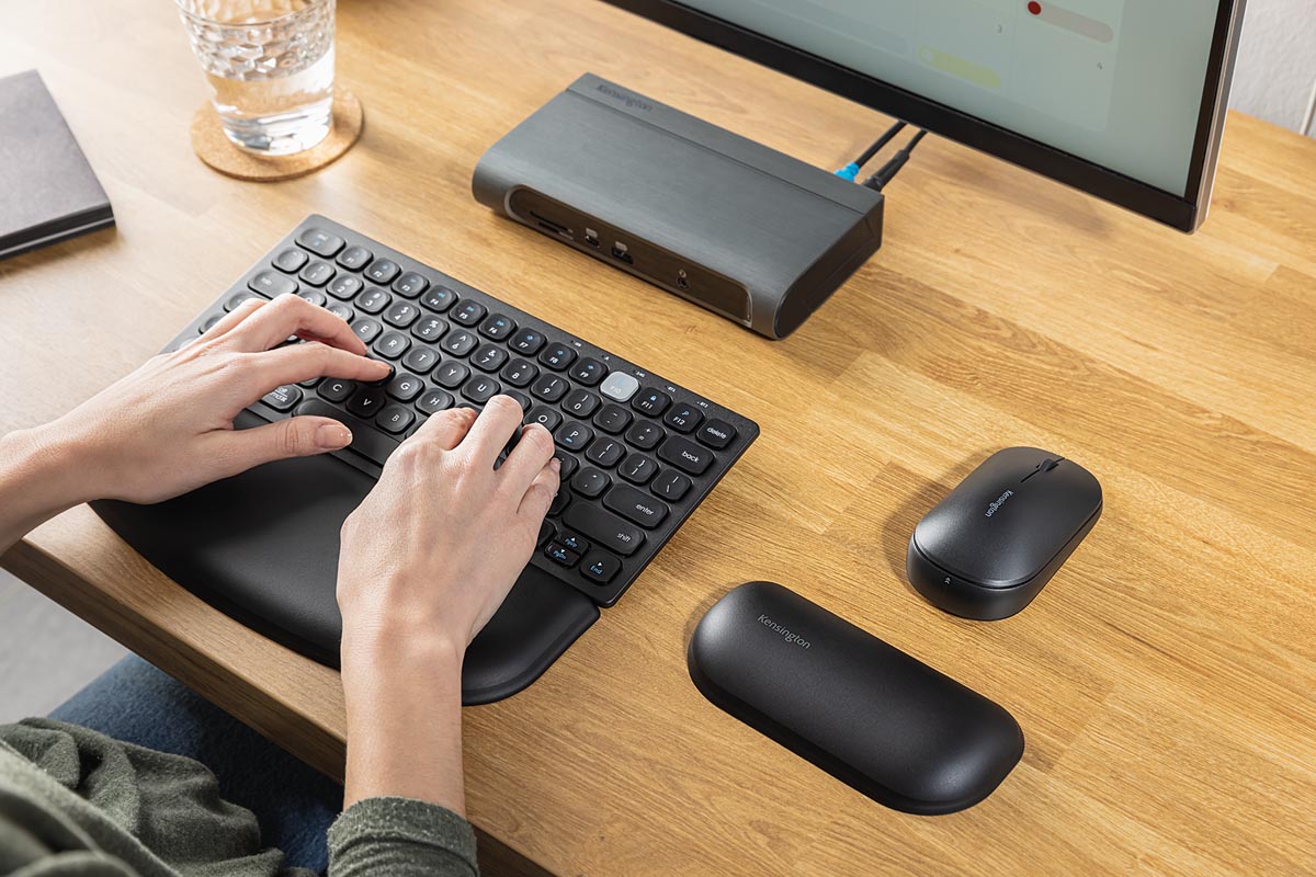 Kensington Dual draadloos compact toetsenbord AZERTY 2,4 GHz Bluetooth 3.0 en 5.0