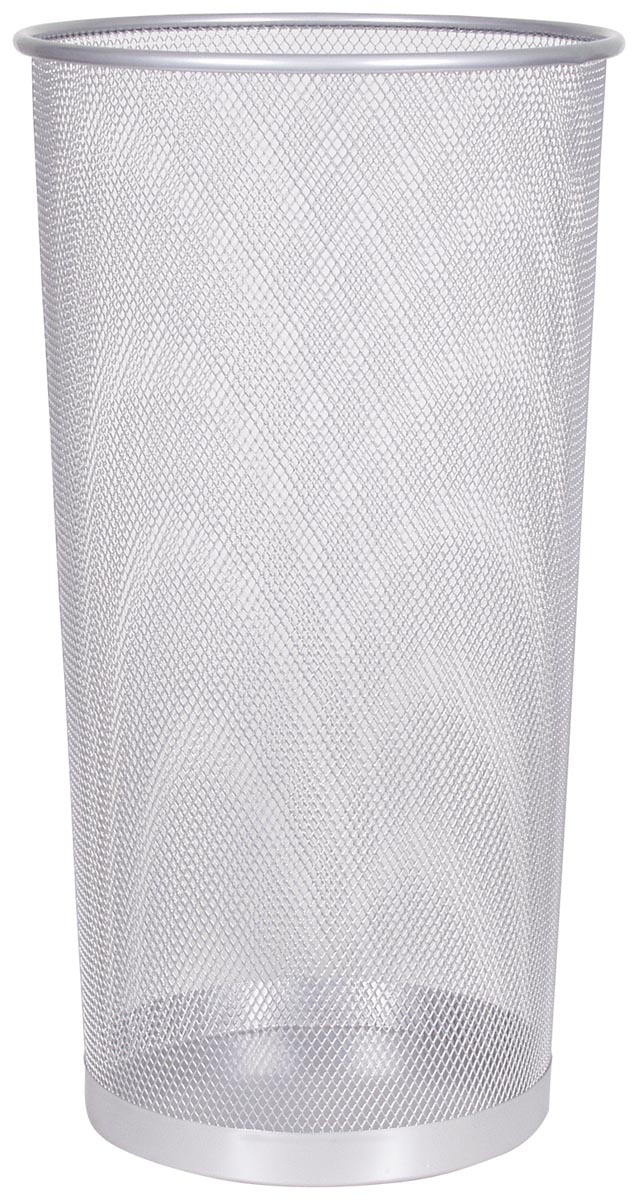 Q-CONNECT parapluhouder metaal zilver 22,6 liter 50x26,5 cm