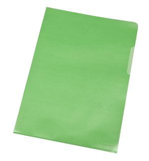 Q-CONNECT L-map A4 groen 120 micron PP kunststof pak van 10