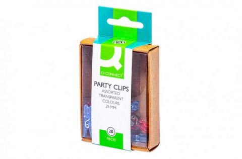 Q-CONNECT mini wasknijper 25 mm kunststof geassorteerde kleuren 20 stuks