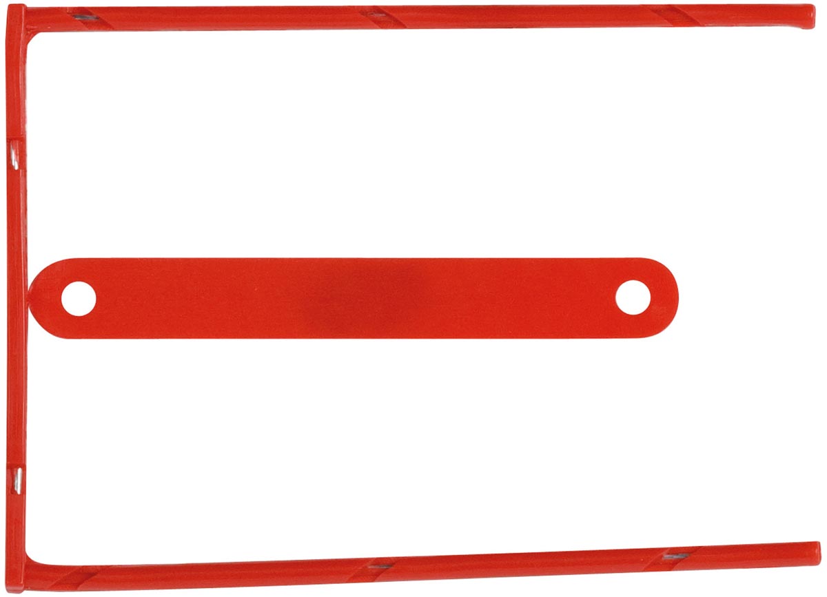 Q-CONNECT archiefbinder D-clip rood kunststof met metalen kern 230x165x80 mm 70 mm capaciteit doos 100 stuks
