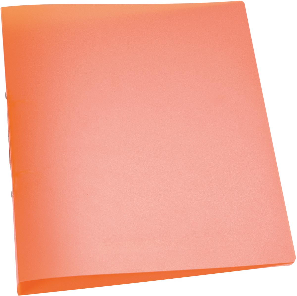 Q-CONNECT ringmap A4 transparant oranje PP 2 ringen 25 mm ecologisch