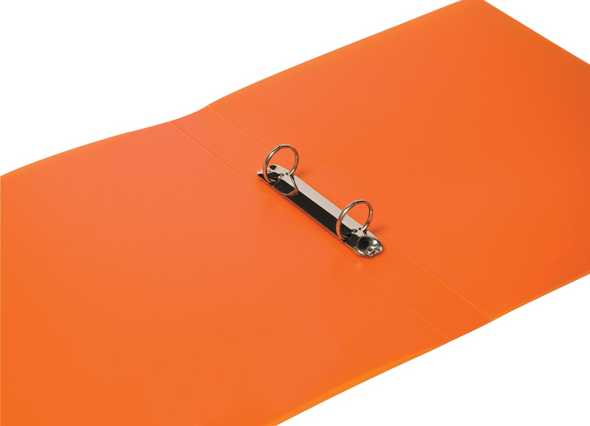 Q-CONNECT ringmap A4 transparant oranje PP 2 ringen 25 mm ecologisch