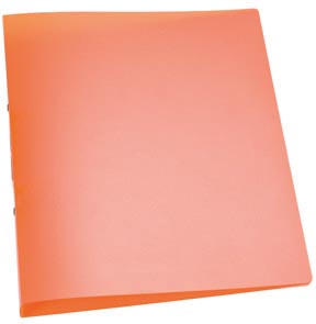 Q-CONNECT ringmap A4 transparant oranje PP 2 ringen 25 mm ecologisch