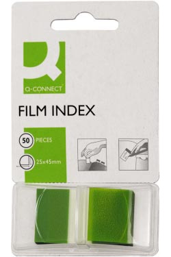 Q-CONNECT Index tabs groen 25 x 45 mm 50 stuks