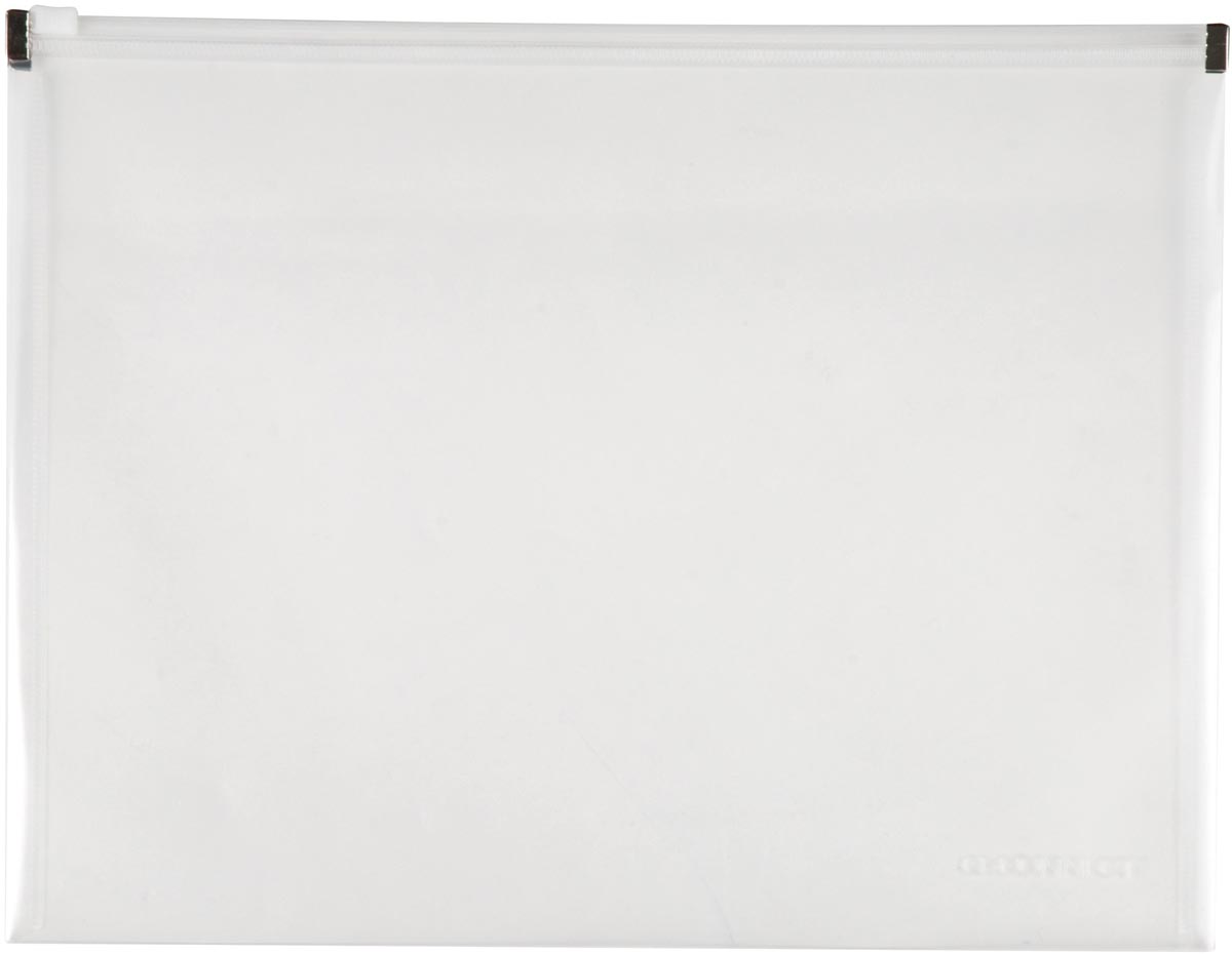 Q-CONNECT documentenmap Zip bag transparant A4 formaat 80 vel PP