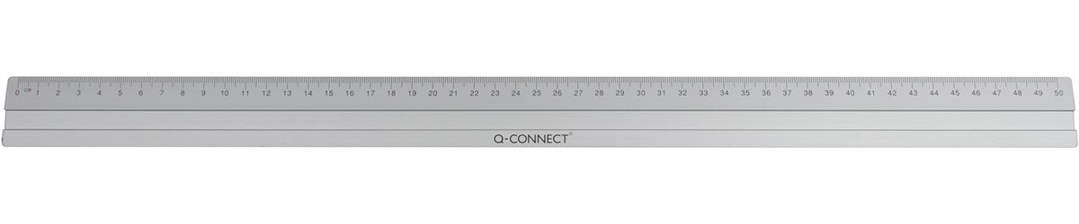 Q-CONNECT meetlat, aluminium, 50 cm, in ophangetui