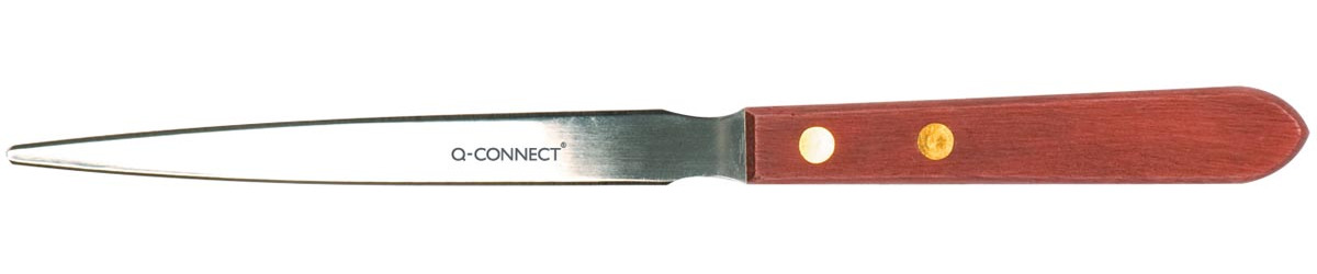 Q-CONNECT briefopener met houten handvat bruin 22 cm metaal
