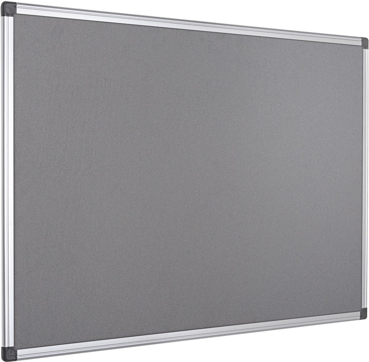 Q-CONNECT textielbord met aluminium frame grijs 60 x 45 cm