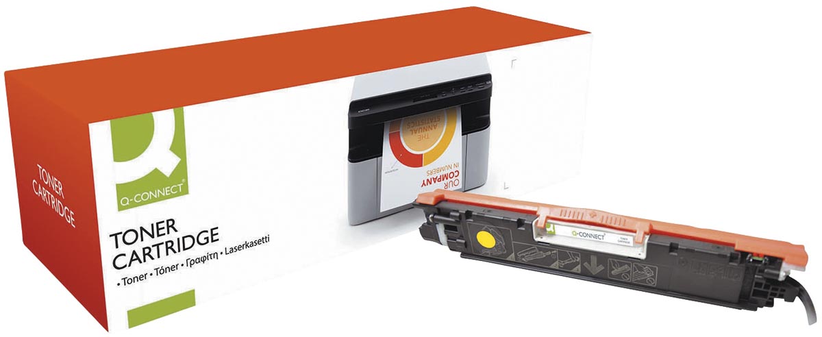 Q-CONNECT toner geel 1000 pagina's voor HP CE312A