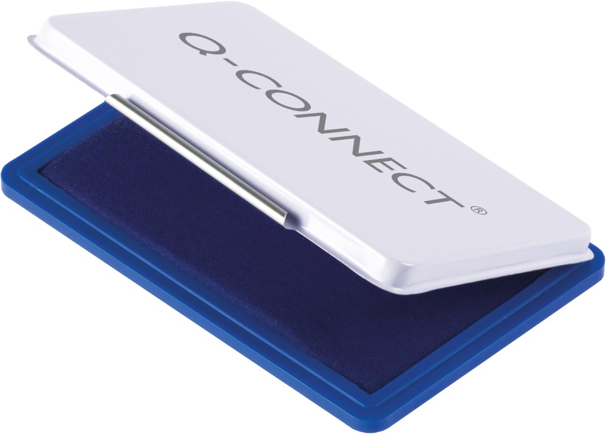 Q-CONNECT stempelkussen blauw 90 x 55 mm