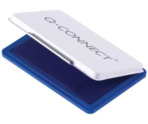 Q-CONNECT stempelkussen, ft 110 x 70 mm, blauw