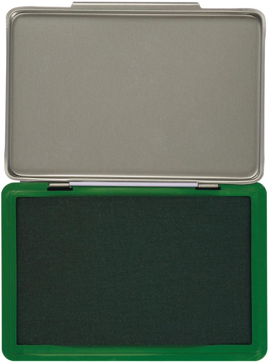 Q-CONNECT stempelkussen, ft 110 x 70 mm, groen