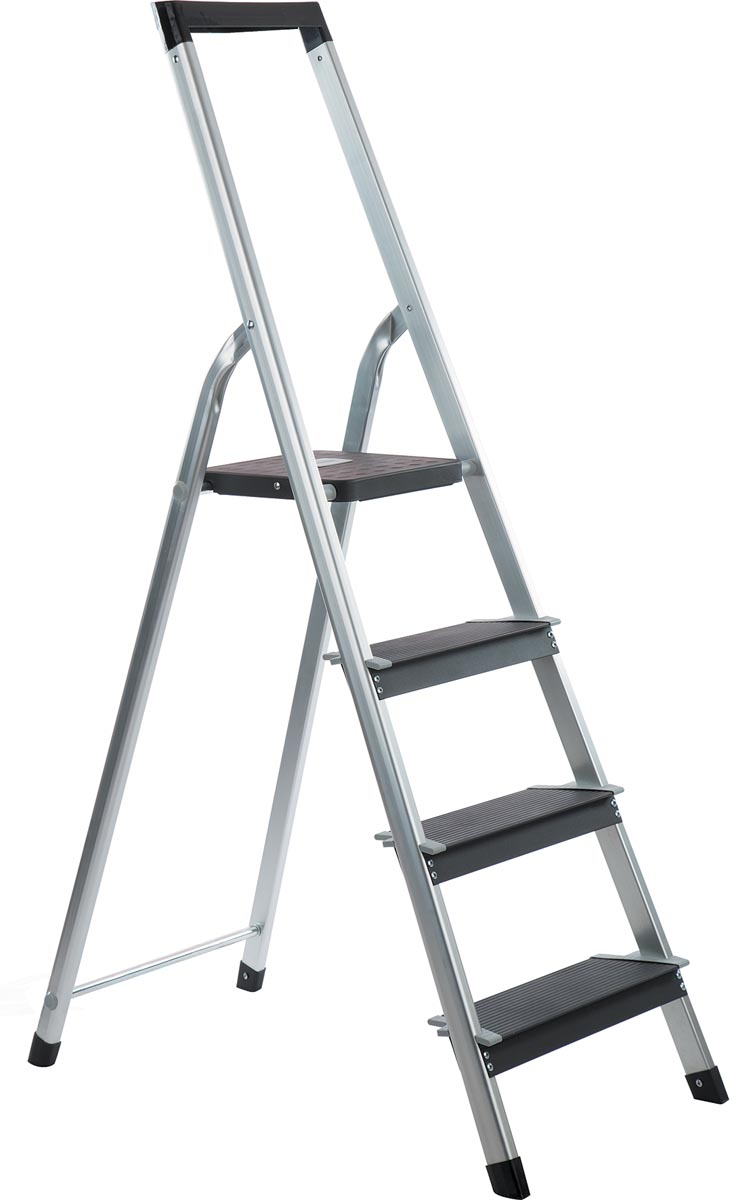 Galico trapladder aluminium Power Step 4 treden zwart 1500x500x150 mm