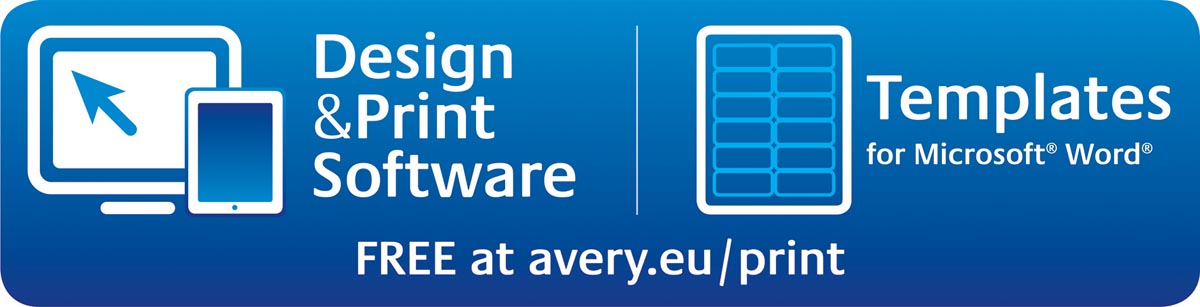 Avery ultra-sterke zilverkleurige etiketten ft 45,7 x 21,2 mm (b x h), 960 stuks, 48 per blad