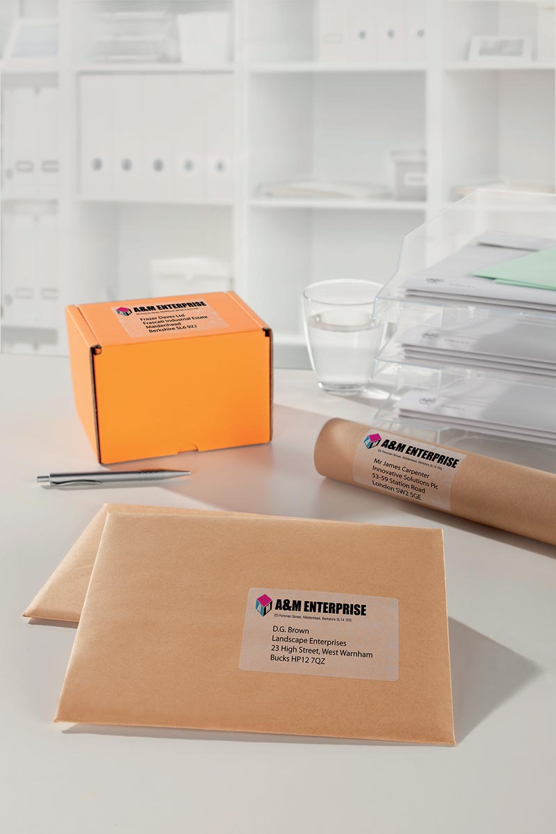 Avery L7567-25 verzendetiketten ft 210 x 297 mm (b x h), 25 etiketten, transparant